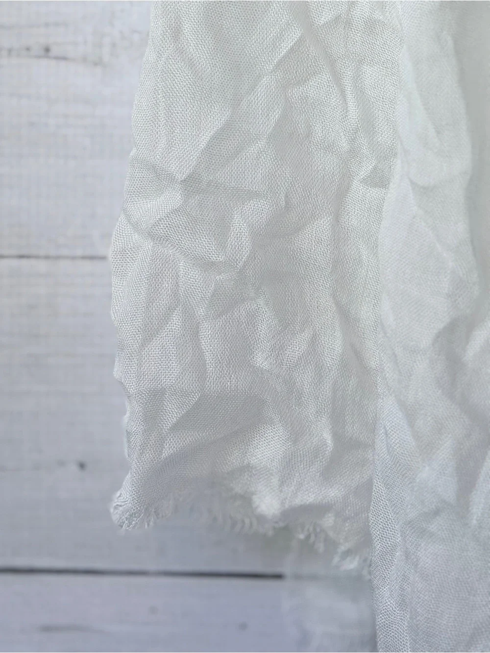 Lightweight White Women's Scarf - Classic Wrap